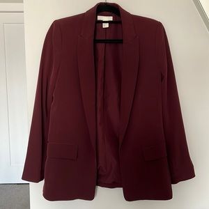 Burgundy blazer